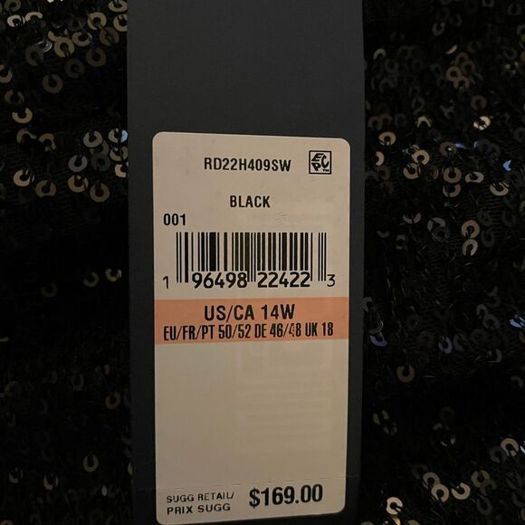 Rachel Roy Sequin Twist Neck Sleeveless Midi Dress Cocktail |Formal | Size 14W - Picture 15 of 16